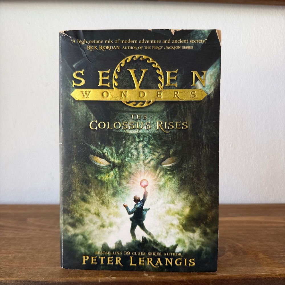 Seven Wonders The Colossus Rises Peter Lerangis Book 1 Paperback 2013 First Ed